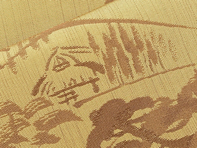 平和屋着物◎六通柄 本袋帯 御所解 正絹 逸品 BAAL4129if