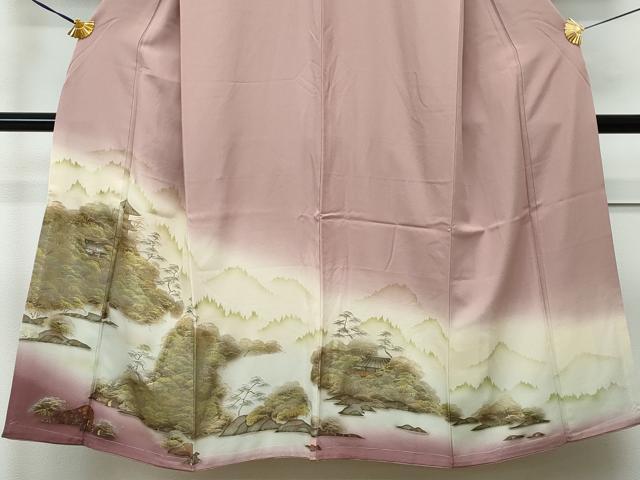 平和屋着物■豪華色留袖 京風景草木文 金彩 正絹 逸品 CAAK1273vf