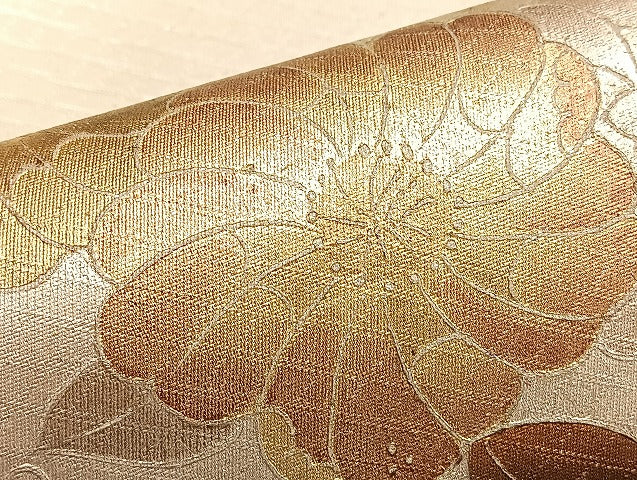 平和屋着物●太鼓柄袋帯 作家物 辻が花 金彩 正絹 逸品 BAAL2184du