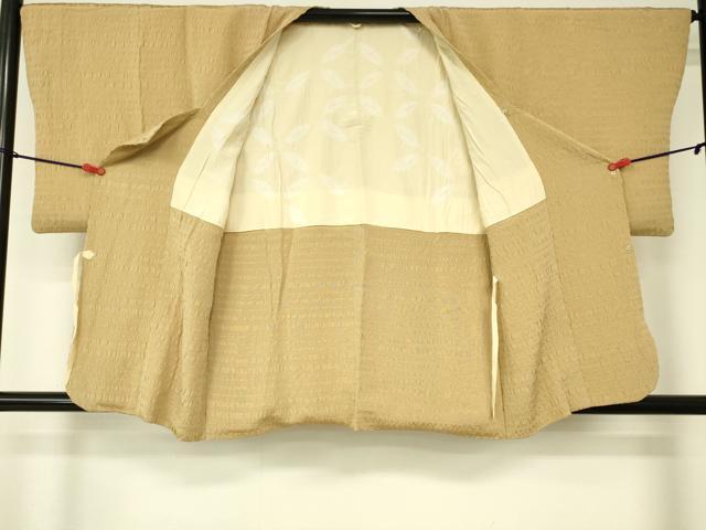 平和屋着物■道行コート 蜂蜜色 正絹 逸品 DAAK9014cm