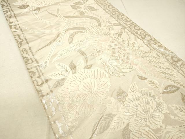 平和屋着物◎六通柄袋帯 鳳凰花文 金銀糸 正絹 逸品 DAAK8101bc