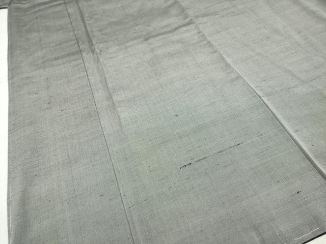 平和屋着物●男性 紬 アンサンブル 煤色 キングサイズ 正絹 逸品 未使用 AAAO1262ck
