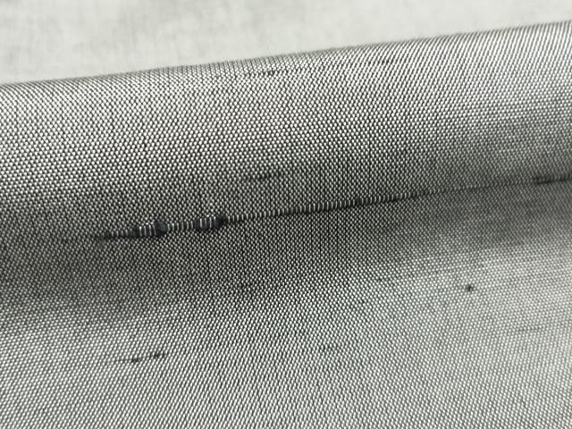 平和屋着物●男性 紬 アンサンブル 煤色 キングサイズ 正絹 逸品 未使用 AAAO1262ck
