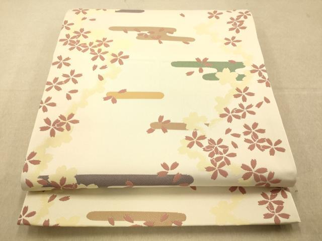 平和屋着物◎六通柄京袋帯 エ霞舞桜文 AAAP6053fw