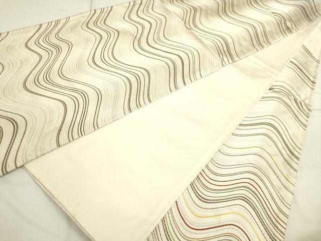 平和屋着物■太鼓柄袋帯 流水文 正絹 逸品 DAAO2708jm