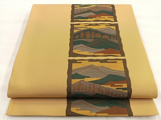 平和屋着物◎六通柄袋帯 紹紦 古今絵巻 正絹 逸品 BAAQ5890ea