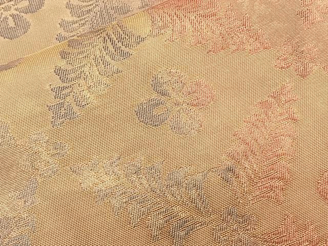 平和屋着物◎六通柄袋帯 ふくれ織 花菱文 正絹 逸品 BAAQ6237if