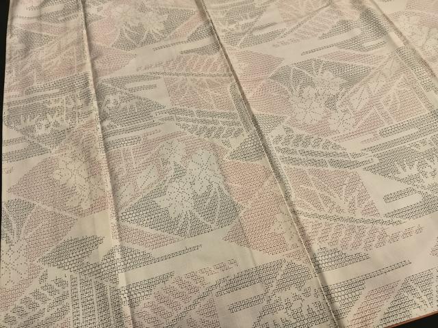 平和屋着物■上質な紬 風景花文 正絹 逸品 BAAQ7545ev