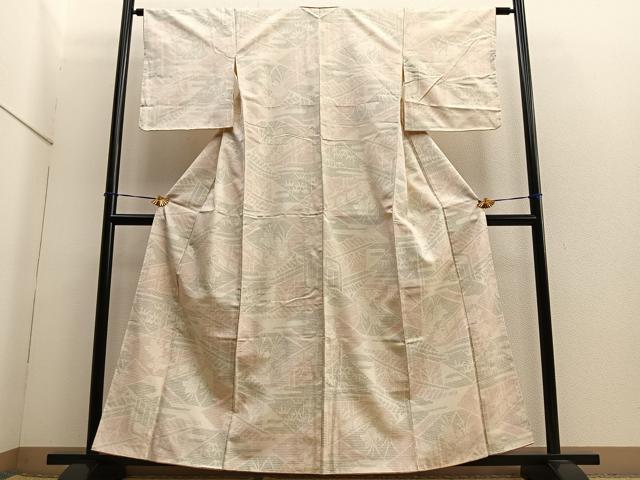 平和屋着物■上質な紬 風景花文 正絹 逸品 BAAQ7545ev