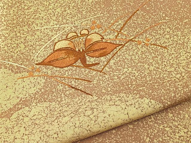 平和屋着物■豪華色留袖 総刺繍 芝草花文 たたき染め 正絹 逸品 BAAR0131jr