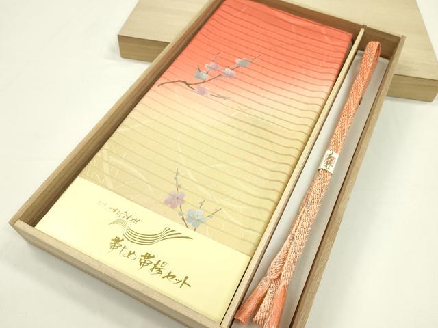 平和屋本店*夏物 和装小物 帯締め・帯揚げセット 逸品 未使用 CXAA0338s5