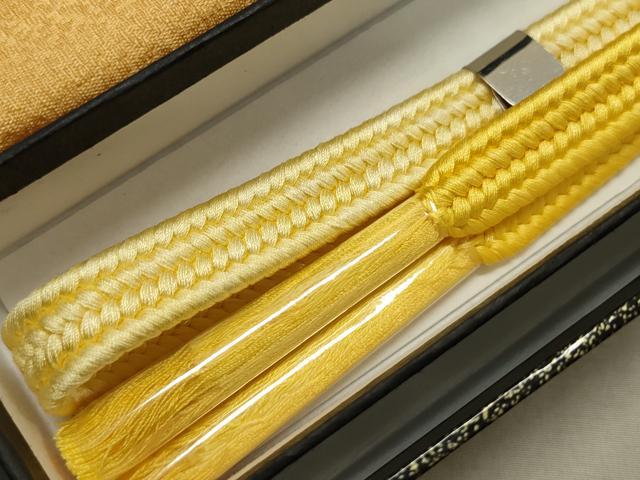 平和屋本店■和装小物 帯揚げ・帯締めセット2点 逸品 未使用 DZAA10506kh5