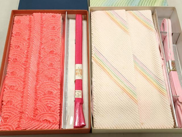 平和屋本店■和装小物 帯揚げ・帯締めセット2点 逸品 未使用 DZAA10505kh5