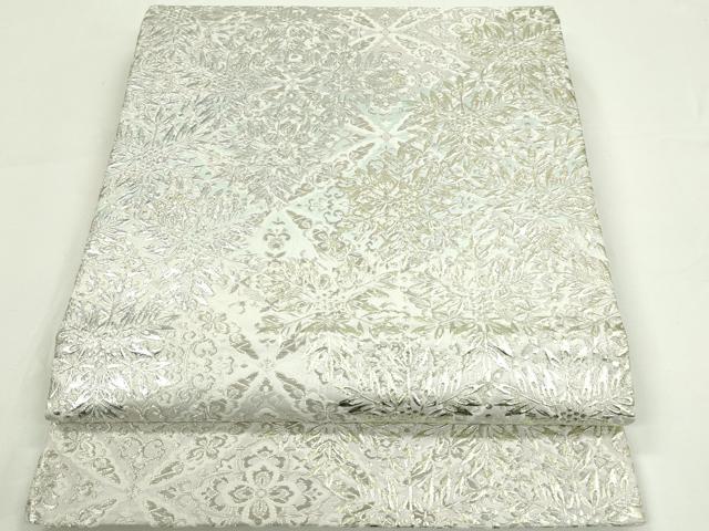 平和屋本店■極上 訪問着・袋帯セット 刺繍 花唐草文 暈し染め 銀彩 逸品 CZAA1741s5
