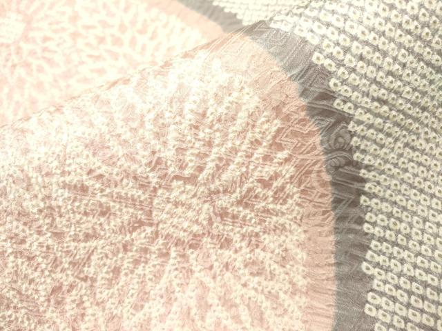 平和屋着物●名門 藤娘きぬたや・総絞り 九寸名古屋帯 立涌花文 正絹 逸品 DAAQ2058fe