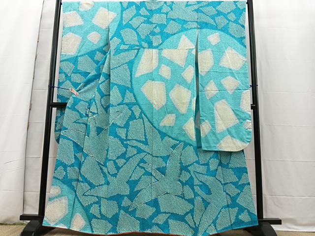 平和屋着物□豪華振袖 駒刺繍 絞り 飛鶴文 銀糸 正絹 逸品 平和屋着物□豪華振袖 駒刺繍 絞り 飛鶴文 銀糸 正絹 逸品
