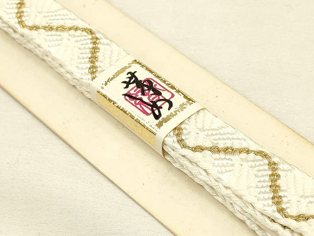 平和屋着物●和装小物 帯締め・帯揚げ・扇子セット 礼装用 絞り 束ね熨斗 金糸 金彩 亀房付き 逸品 未使用 AAAS2722ay