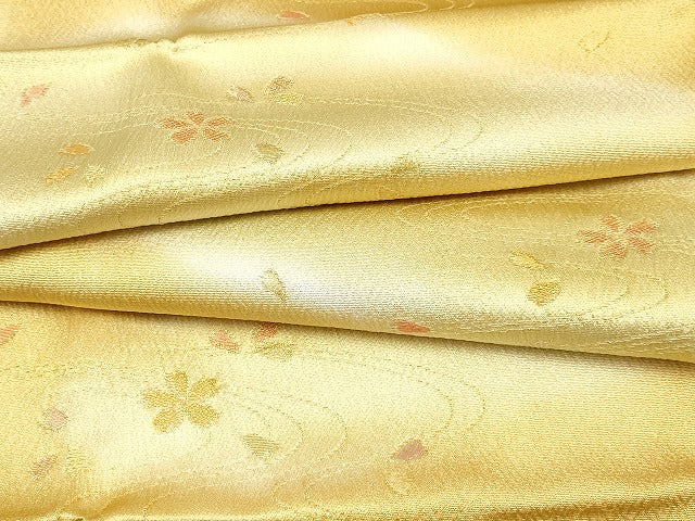 平和屋着物●和装小物 帯締め・帯揚げセット 流水花文 高麗組 暈し染め 金銀糸 逸品 未使用 AAAS2713ay