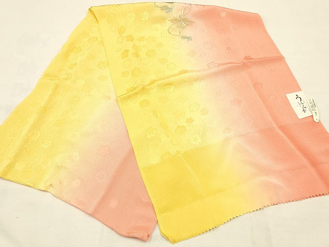 平和屋着物●和装小物 帯締め・帯揚げセット うらら香 刺繍 駒 丸ぐけ 暈し染め 金糸 撚り房 逸品 未使用 AAAS2714ay