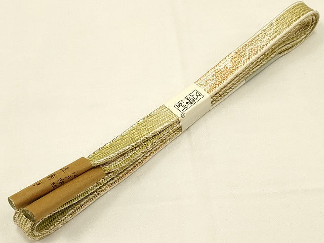 平和屋着物●無形文化財 江戸組紐 五嶋紐 帯締め 高麗組 金糸 逸品 新品 AAAS2726ay