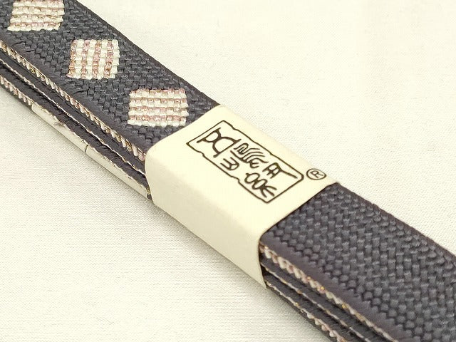平和屋着物●無形文化財 江戸組紐 五嶋紐 帯締め 内記組 金糸 逸品 新品 AAAS2724ay