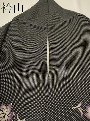 平和屋着物●上質な小紋 草花文 行儀 正絹 逸品 CAAP7110hy