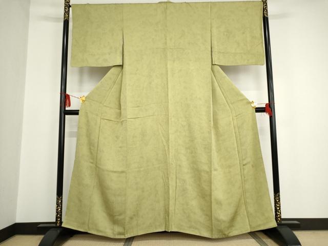 作家物 裄68 落ち着いた色味 素敵なデザイン 小紋 正絹 T-4518 平和屋着物□上質な小紋 作家物 霞文 暈し染め 正絹 逸品