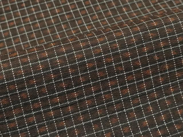 平和屋本店●極上 国指定重要無形文化財 本場久米島紬 山川信作 手織 男性 アンサンブル 証紙付き 逸品 未使用 CZAA2220s5