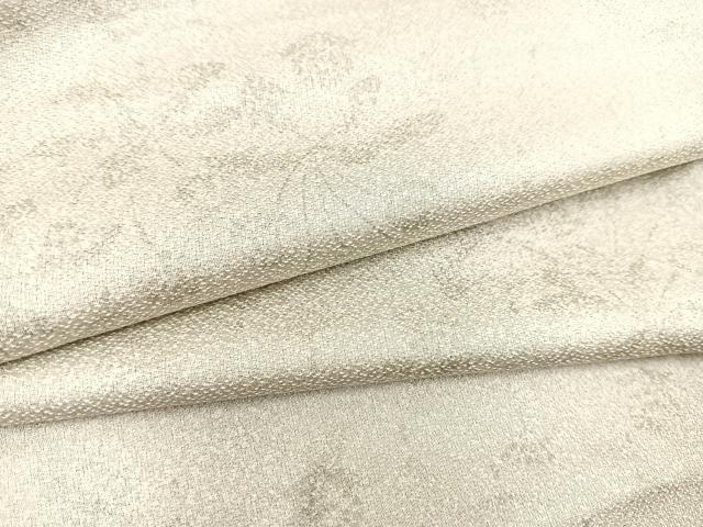平和屋着物▽上質な小紋 単衣 草花シルエット 正絹 逸品 BAAS7825yc