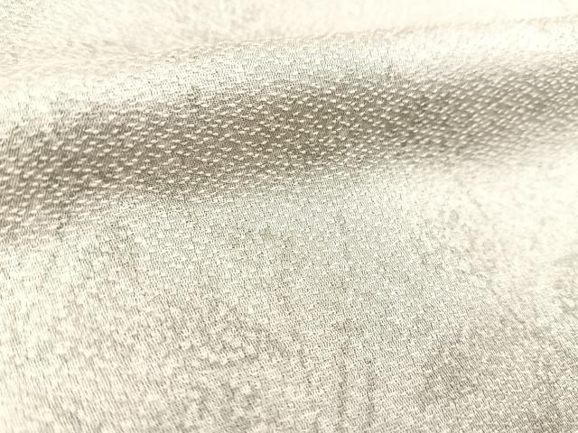 平和屋着物▽上質な小紋 単衣 草花シルエット 正絹 逸品 BAAS7825yc