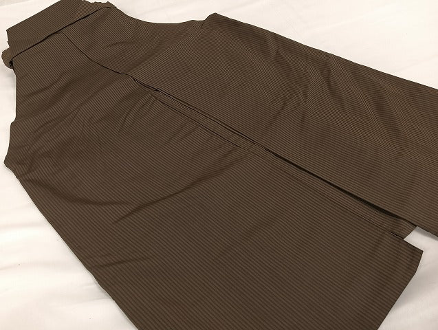 平和屋着物●男性 行灯袴 縞 正絹 逸品 AAAT0526zg