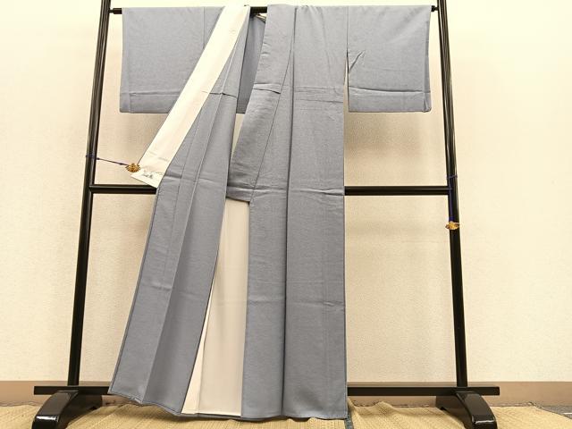 平和屋着物▽洗える最高級着物 <英>はなぶさ謹製 色無地 単衣 花唐草地紋 淡藤色 洗える着物 BAAS8325hv
