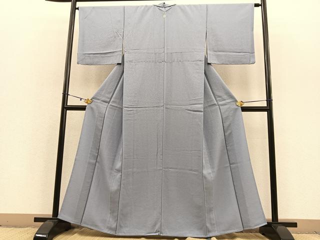 平和屋着物▽洗える最高級着物 <英>はなぶさ謹製 色無地 単衣 花唐草地紋 淡藤色 洗える着物 BAAS8325hv