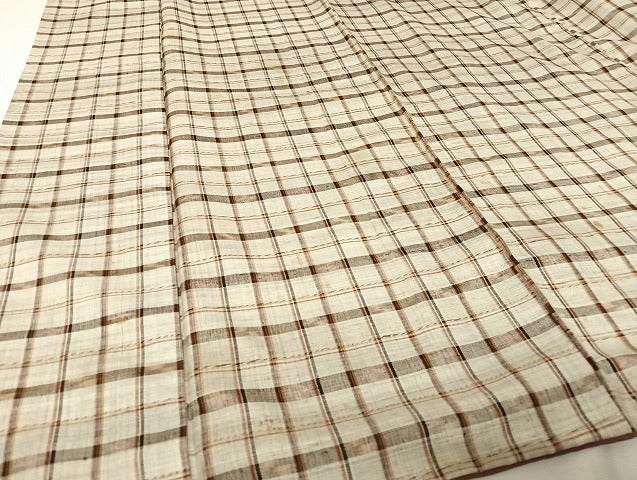 平和屋着物●国指定重要無形文化財 本場久米島紬 手織 正絹 逸品 AAAT9457np