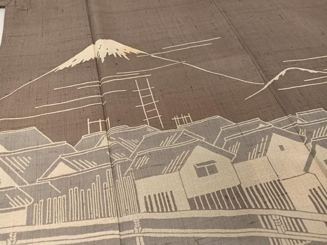 平和屋着物●染織の名門 しょうざん 野口一丸 生紬 訪問着 一珍染 日本橋 正絹 逸品 AAAT9437np
