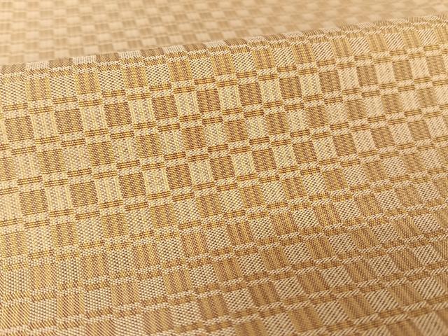 平和屋着物●山下八百子 本場黄八丈 紬 正絹 逸品 AAAT9443np