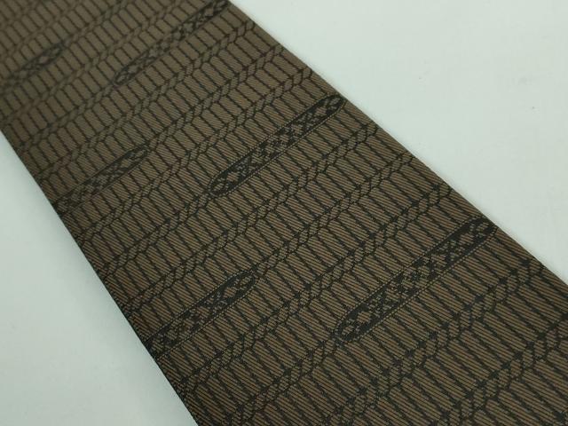 平和屋本店●極上 男性 両面 角帯 雪輪 暗黒色 逸品 DZAA5420kh5