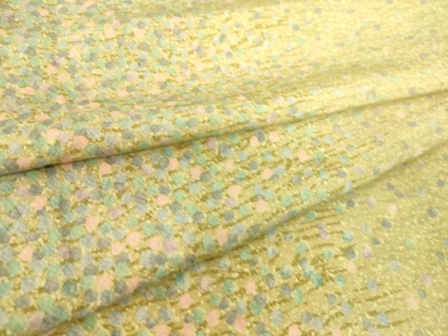 平和屋着物▽上質な小紋 単衣 霞丸文 正絹 逸品 DAAS0101az