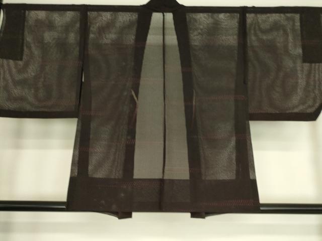 平和屋着物▽羽織 スリーシーズン 春夏秋 塵除け 横段文 正絹 逸品 DAAS0114az