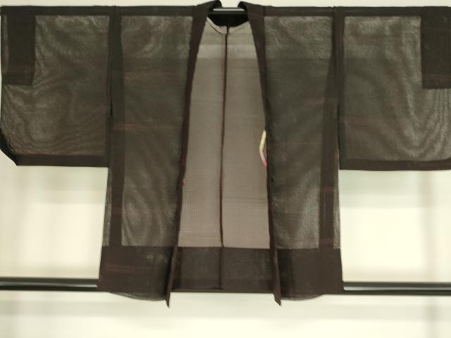 平和屋着物▽羽織 スリーシーズン 春夏秋 塵除け 横段文 正絹 逸品 DAAS0114az