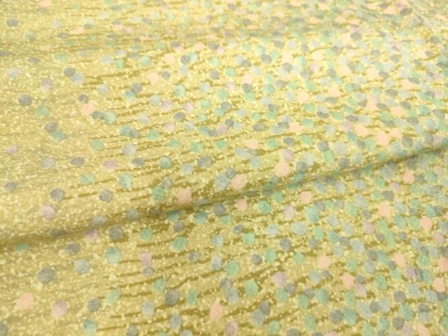 平和屋着物▽上質な小紋 単衣 霞丸文 正絹 逸品 DAAS0101az