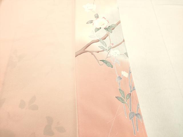 平和屋着物●訪問着 枝花文 暈し染め 金彩 正絹 逸品 DAAS2069tw