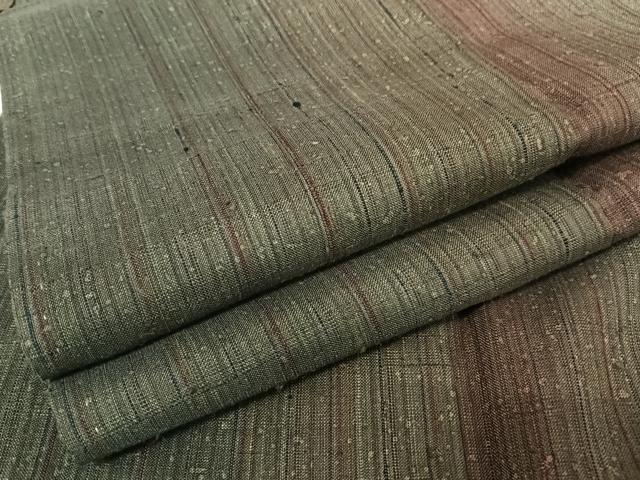 平和屋着物●上質な紬 霞文 正絹 逸品 AAAU0026np