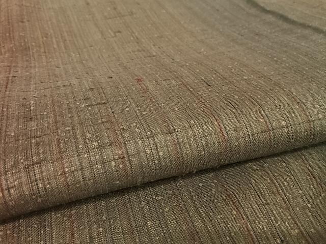 平和屋着物●上質な紬 霞文 正絹 逸品 AAAU0026np