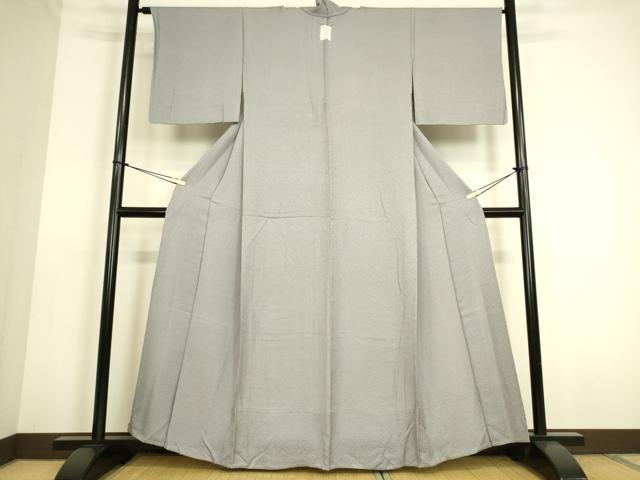 平和屋着物▽上質な色無地 単衣 紋意匠 藤色 ますいわ屋扱い 正絹 逸品 未使用 DAAS0168az