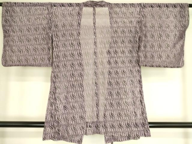 平和屋着物▽道行コート スリーシーズン 春夏秋 塵除け 変わり縞 DAAS0175az