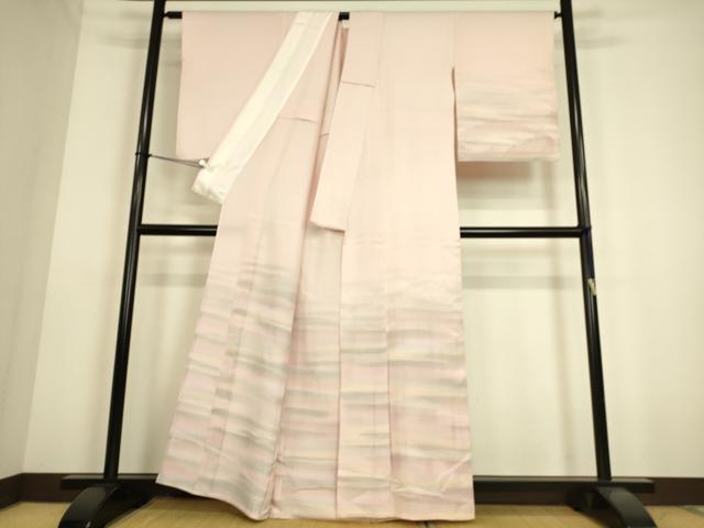 平和屋着物▽染色家 岩浅公展 訪問着 単衣 霞風景文 正絹 逸品 DAAS0162az