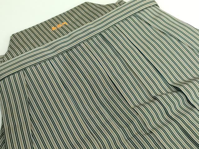 平和屋本店●極上 男性 馬乗り袴 縞 伊吹雪 逸品 DZAA5899kh5