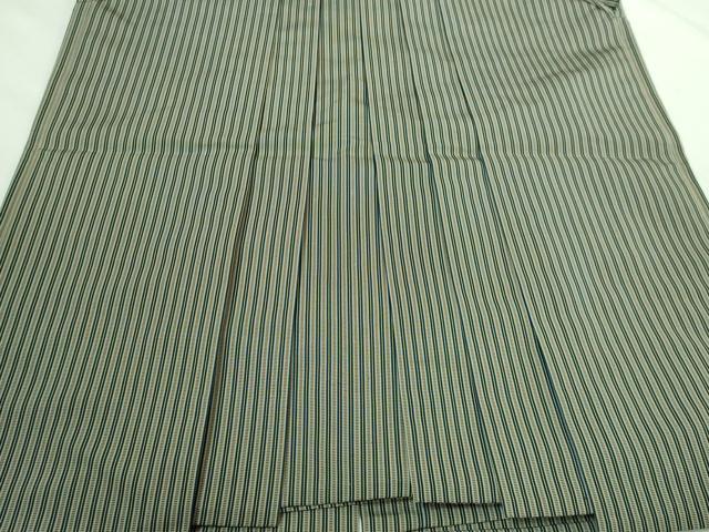 平和屋本店●極上 男性 馬乗り袴 縞 伊吹雪 逸品 DZAA5899kh5