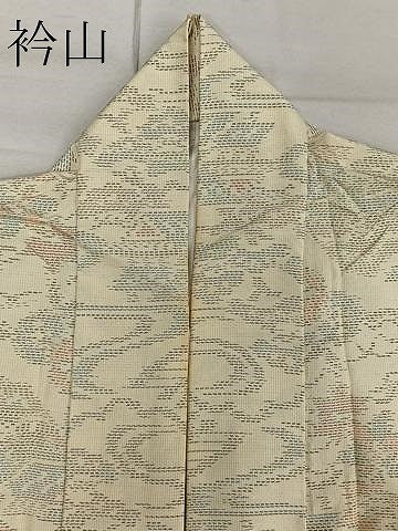 平和屋着物▽本場縞大島紬 単衣 風景文 正絹 逸品 CAAR6229kb